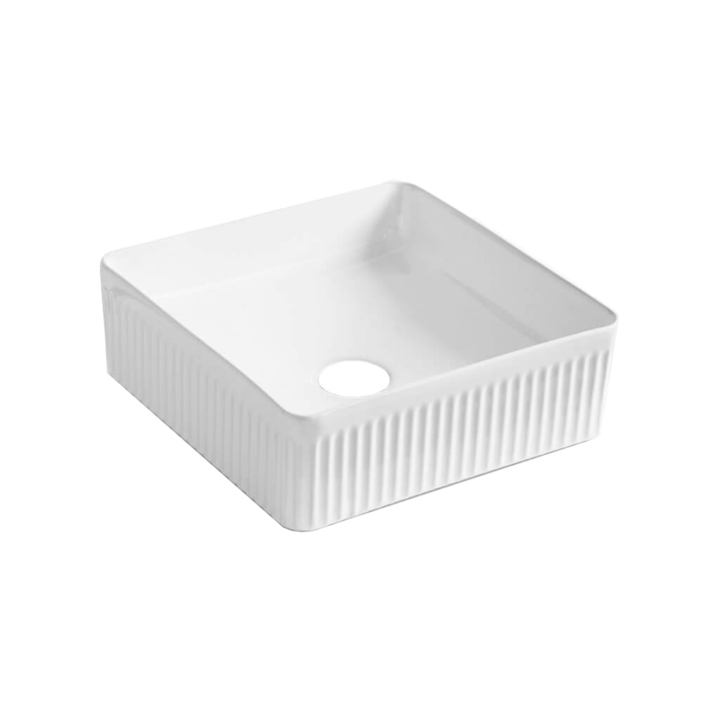 Раковина AVS Мюзикл 37x37 белая, рифленая