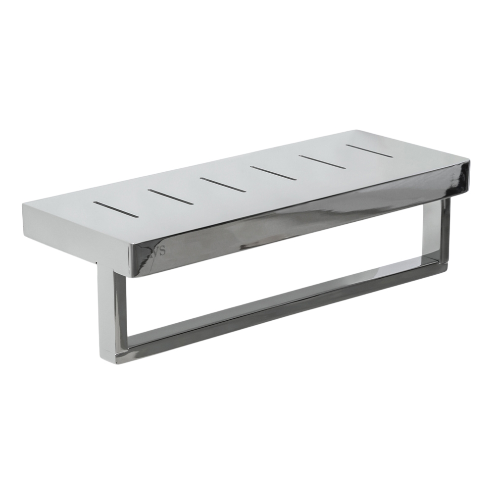 картинка Полка с полотенцедержателем AVS S8300304 30 см, хром